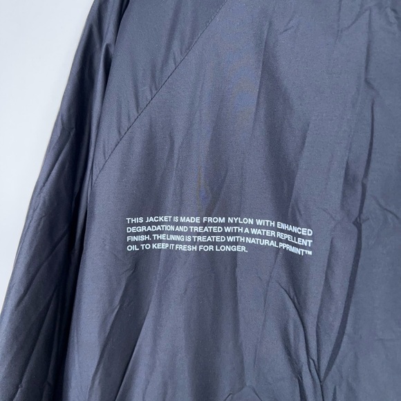 Pangaia Black Nylon Jacket Hooded Zip Up Oversized Unisex Minimalist Medium - Picture 8 of 16